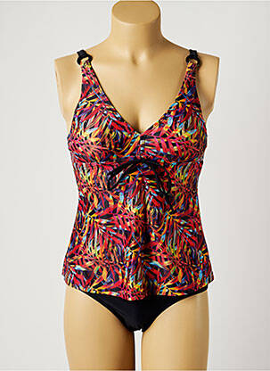 Tankini effet matière satinée noir SUN PROJECT femme