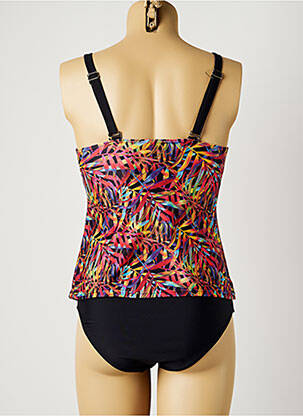 Tankini effet matière satinée noir SUN PROJECT femme