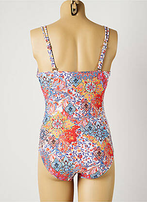 Maillot de bain 1 pièce imprimé fantaisie haut soutien-gorge moulé bleu MOONTIDE femme