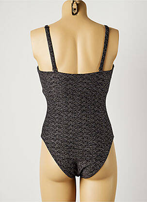 Maillot de bain 1 pièce stretch haut soutien-gorge moulé gris MOONTIDE femme
