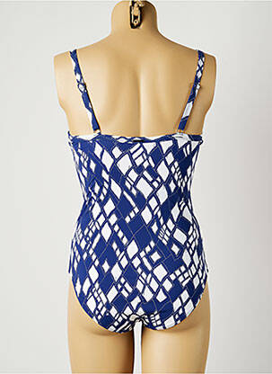 Maillot de bain 1 pièce imprimé fantaisie haut soutien-gorge moulé bleu MOONTIDE femme