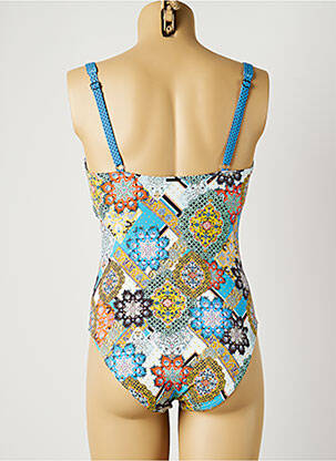 Maillot de bain 1 pièce imprimé fantaisie bleu MOONTIDE femme