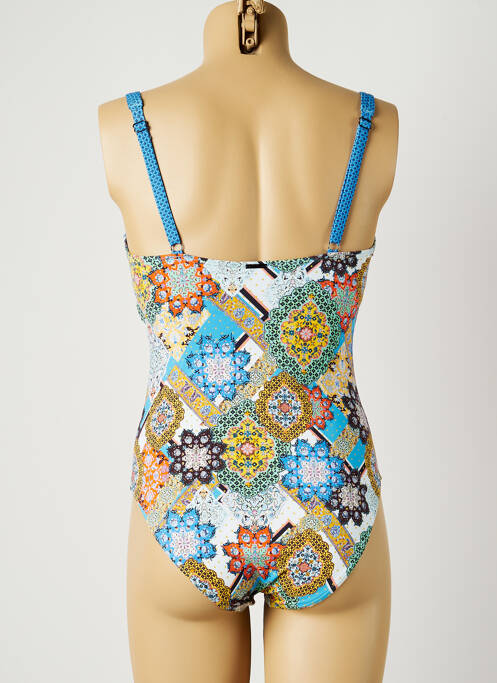 Maillot de bain 1 pièce bleu MOONTIDE pour femme