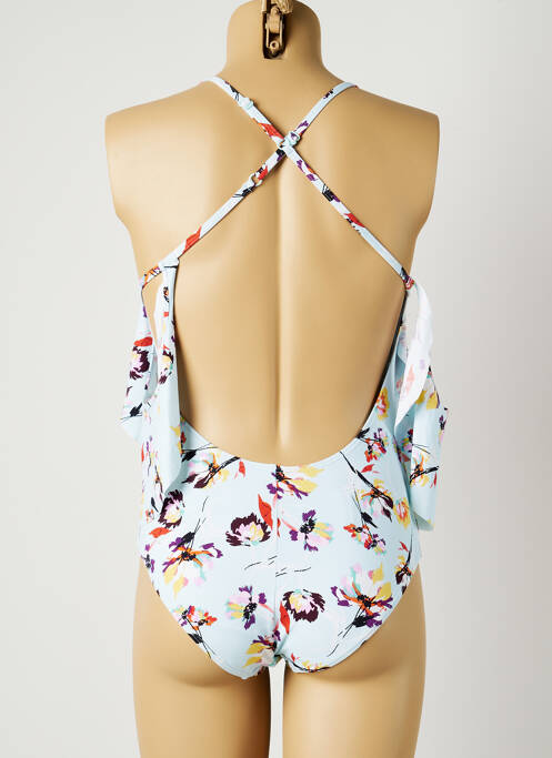 Maillot de bain 1 pièce bleu PIHA pour femme