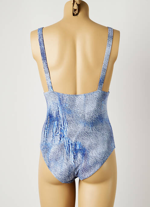 Maillot de bain 1 pièce bleu PIHA pour femme