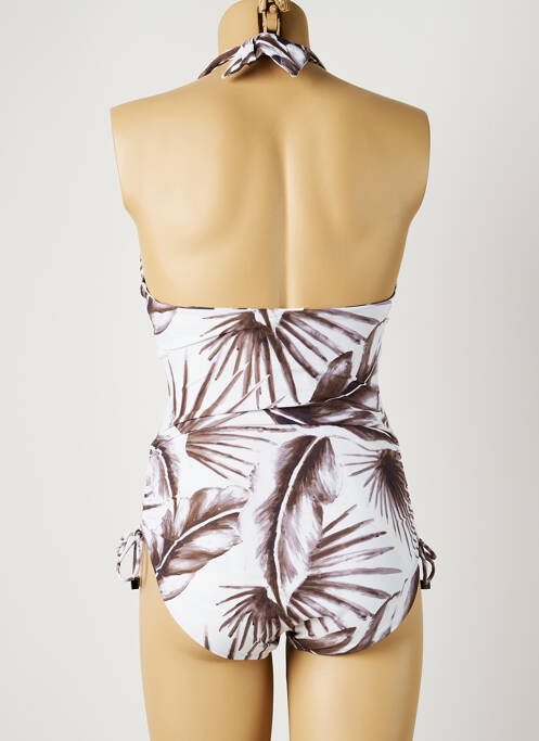 Maillot de bain 1 pièce marron MOONTIDE pour femme