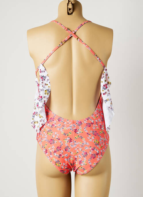 Maillot de bain 1 pièce orange PIHA pour femme