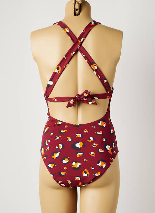 Maillot de bain 1 pièce rouge PIHA pour femme