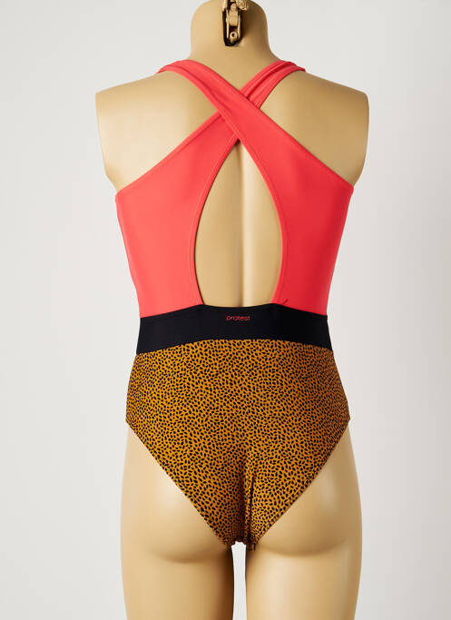 Maillot de bain 1 pièce imprimé fantaisie rose PROTEST fille
