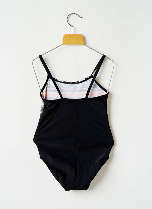 Maillot de bain 1 pièce imprimé fantaisie noir LAGON BLEU fille