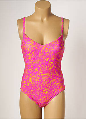 Maillot de bain 1 pièce stretch haut soutien-gorge avec mousse de rembourrage amovible rose SEAFOLLY femme