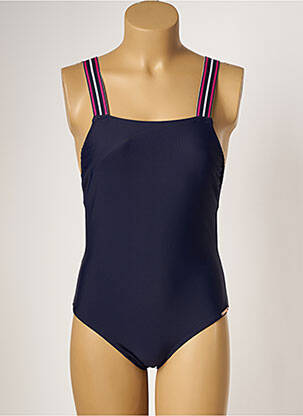 Maillot de bain 1 pièce stretch haut soutien-gorge avec mousse de rembourrage amovible bleu YSABEL MORA femme