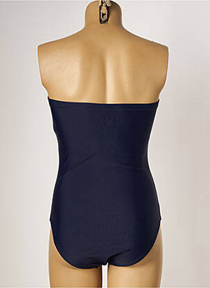 Maillot de bain 1 pièce bretelles élastiquées amovibles haut soutien-gorge moulé bleu YSABEL MORA femme