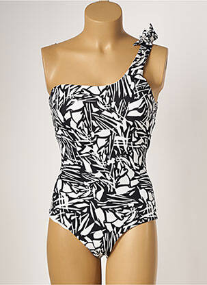 Maillot de bain 1 pièce stretch haut soutien-gorge avec mousse de rembourrage amovible noir MOONTIDE femme