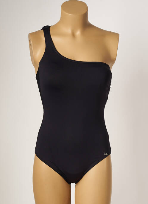 Maillot de bain 1 pièce stretch haut soutien-gorge avec mousse de rembourrage amovible noir LPB femme