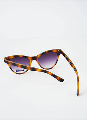Lunettes de soleil broderie rivets marron CITY VISION EYEWEAR femme