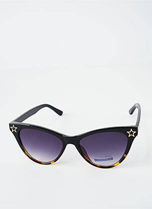 Lunettes de soleil broderie rivets noir CITY VISION EYEWEAR femme