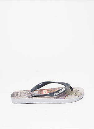 Tongs plateforme gris HAVAIANAS enfant