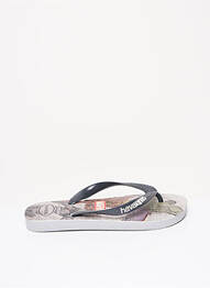 Tongs bout ouvert plateforme gris HAVAIANAS enfant