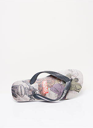 Tongs plateforme gris HAVAIANAS enfant