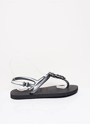Tongs fermeture boucle(s) talon plat jusqu'à 3cm gris HAVAIANAS femme