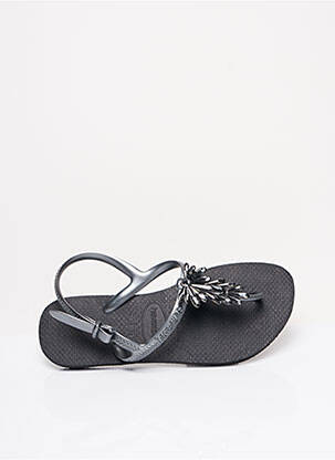 Tongs fermeture boucle(s) talon plat jusqu'à 3cm gris HAVAIANAS femme