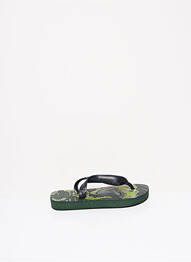 Tongs bout ouvert plateforme vert HAVAIANAS garcon