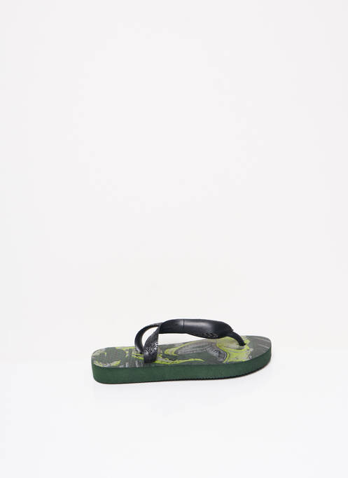 Tongs bout ouvert plateforme vert HAVAIANAS garcon