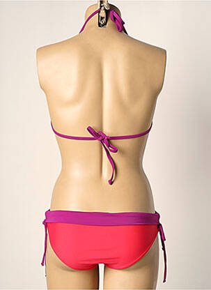 Maillot de bain 2 pièces stretch haut soutien-gorge moulé rose LITTLE MARCEL femme