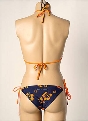 Maillot de bain 2 pièces stretch orange LITTLE MARCEL femme