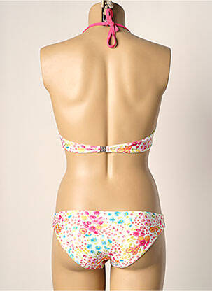 Maillot de bain 2 pièces stretch haut bandeau rose PRINCESS K femme