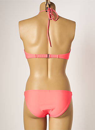 Maillot de bain 2 pièces stretch haut soutien-gorge moulé rose DAG ADOM femme