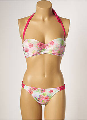 Maillot de bain 2 pièces haut soutien-gorge moulé haut soutien-gorge moulé rose KIWI femme