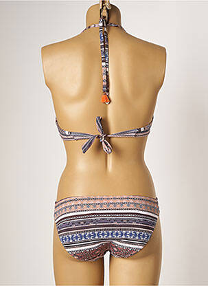 Maillot de bain 2 pièces stretch haut soutien-gorge moulé bleu PIHA femme