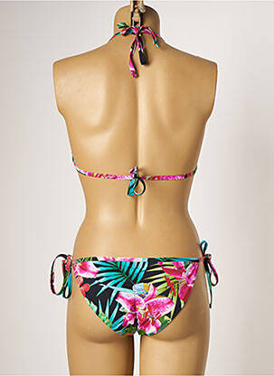 Maillot de bain 2 pièces stretch haut triangles violet DAG ADOM femme