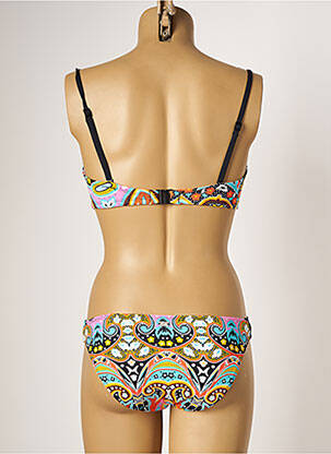 Maillot de bain 2 pièces stretch haut soutien-gorge moulé orange CHERRY BEACH femme