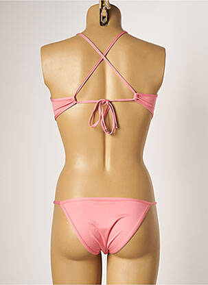 Maillot de bain 2 pièces stretch rose KIWI femme