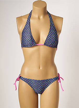 Maillot de bain 2 pièces stretch haut soutien-gorge moulé violet HISTOIRE DE PLAGE femme