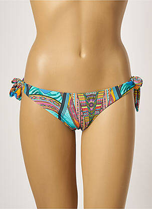 Bas de maillot de bain imprimé fantaisie bikini bleu RIO DE SOL femme