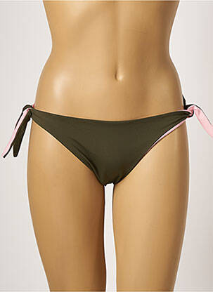 Bas de maillot de bain micro fibres bikini vert KIWI femme