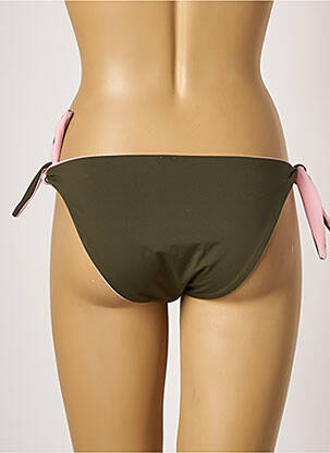 Bas de maillot de bain micro fibres bikini vert KIWI femme