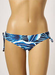 Bas de maillot de bain imprimé fantaisie culotte bleu MOONTIDE femme