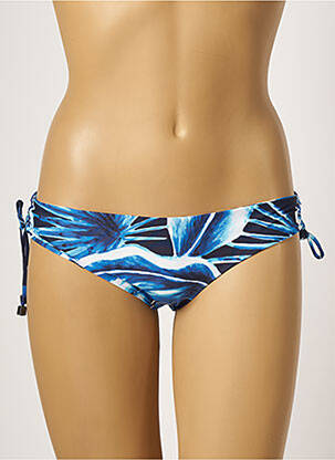 Bas de maillot de bain imprimé fantaisie culotte bleu MOONTIDE femme