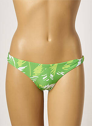Bas de maillot de bain imprimé fantaisie culotte vert RIO DE SOL femme