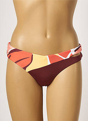 Bas de maillot de bain imprimé fantaisie culotte marron SEAFOLLY femme