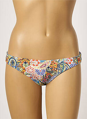 Bas de maillot de bain imprimé fantaisie culotte bleu PIHA femme