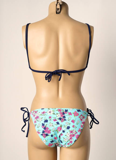 Maillot de bain 2 pièces bleu KIWI pour femme