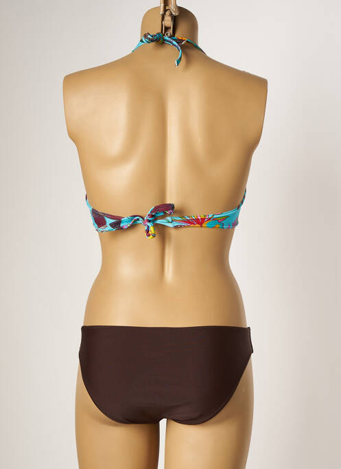 Maillot de bain 2 pièces bleu PLATJA pour femme