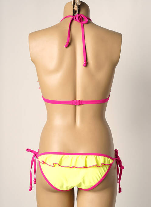 Maillot de bain 2 pièces jaune DAG ADOM pour femme