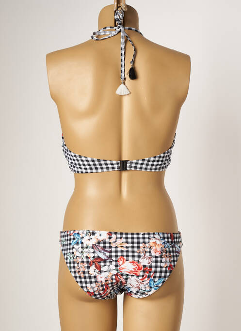 Maillot de bain 2 pièces noir PIHA pour femme